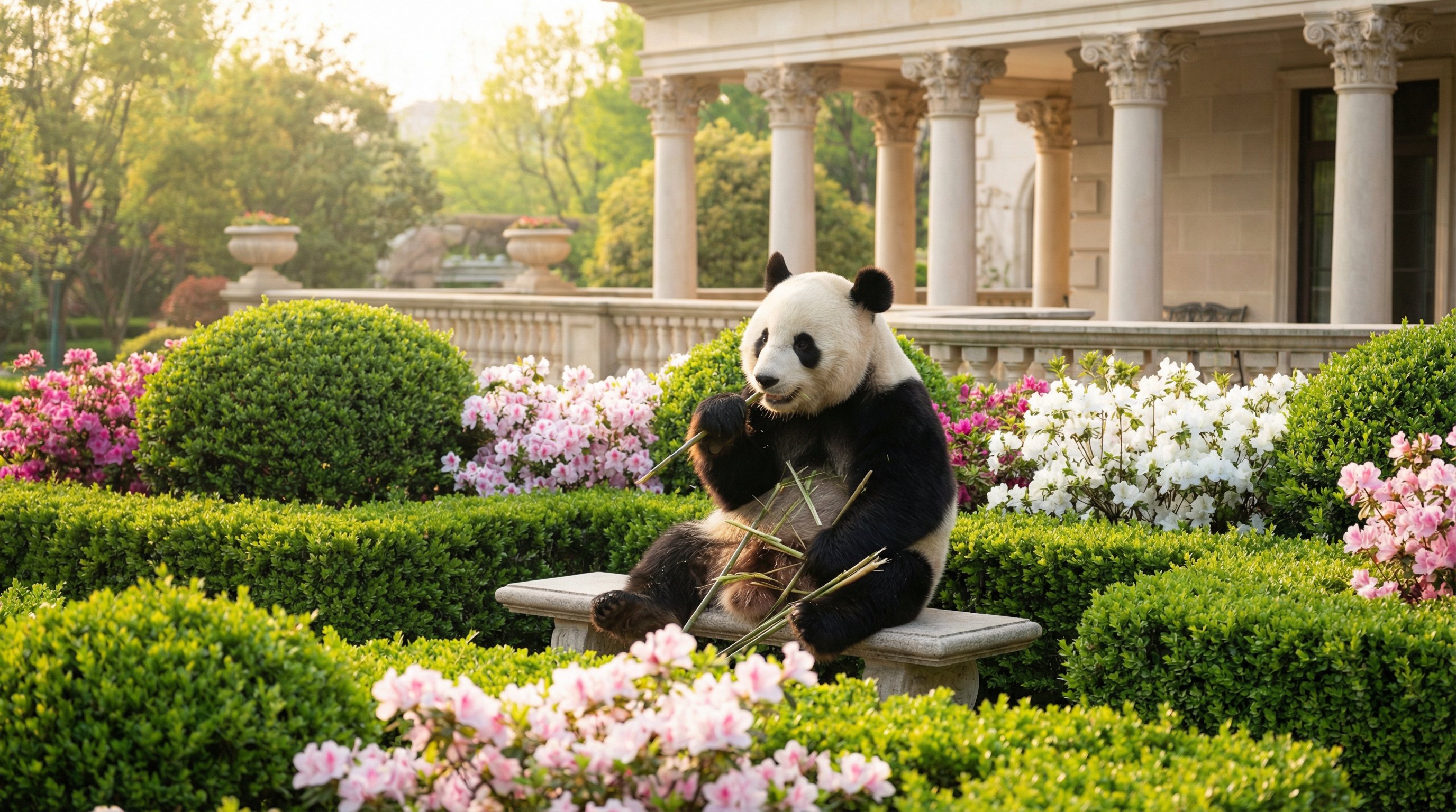 大熊猫竹林嘻戏 - 暗网独家高清视频纪录